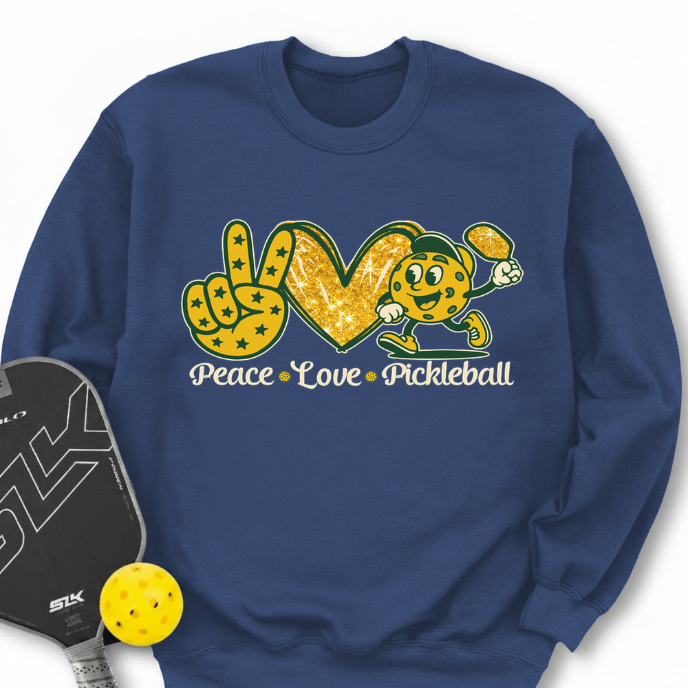 Peace Love Pickleball Sweatshirt - Picklechillz