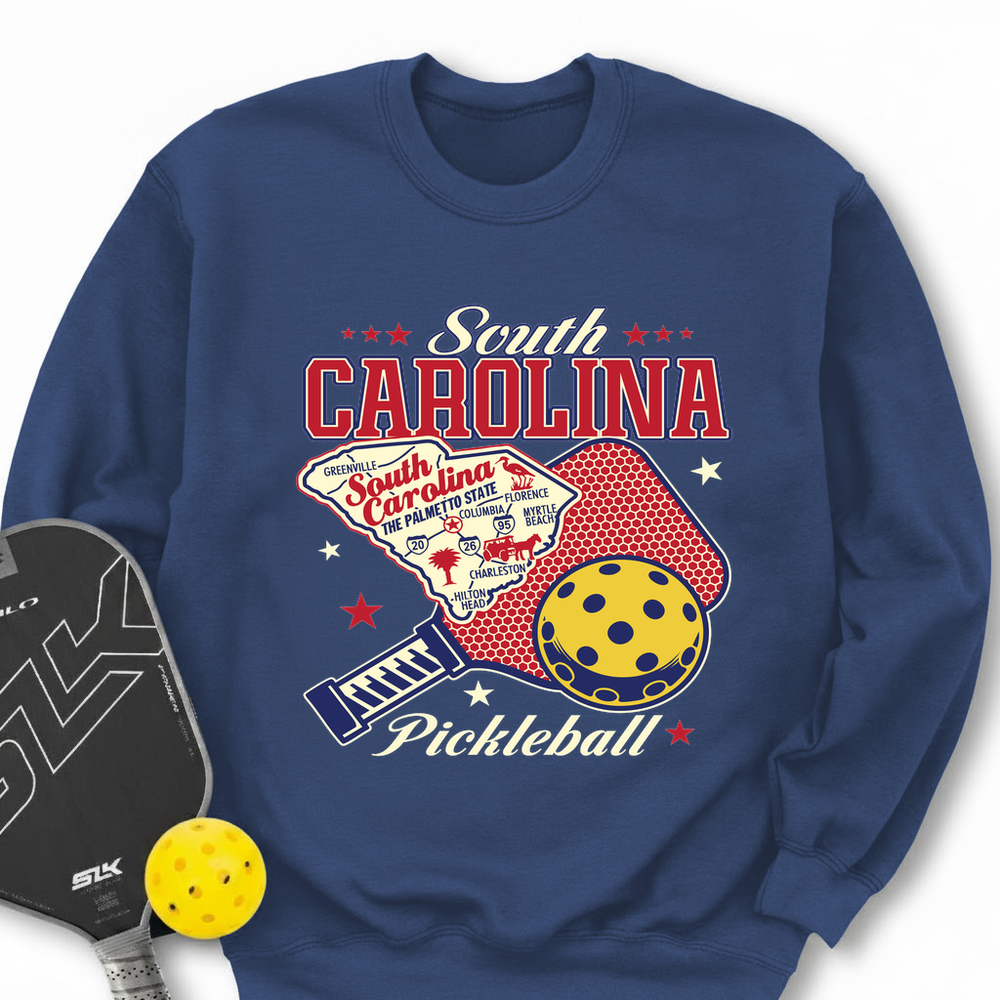 South Carolina Pickleball Sweatshirt - Picklechillz