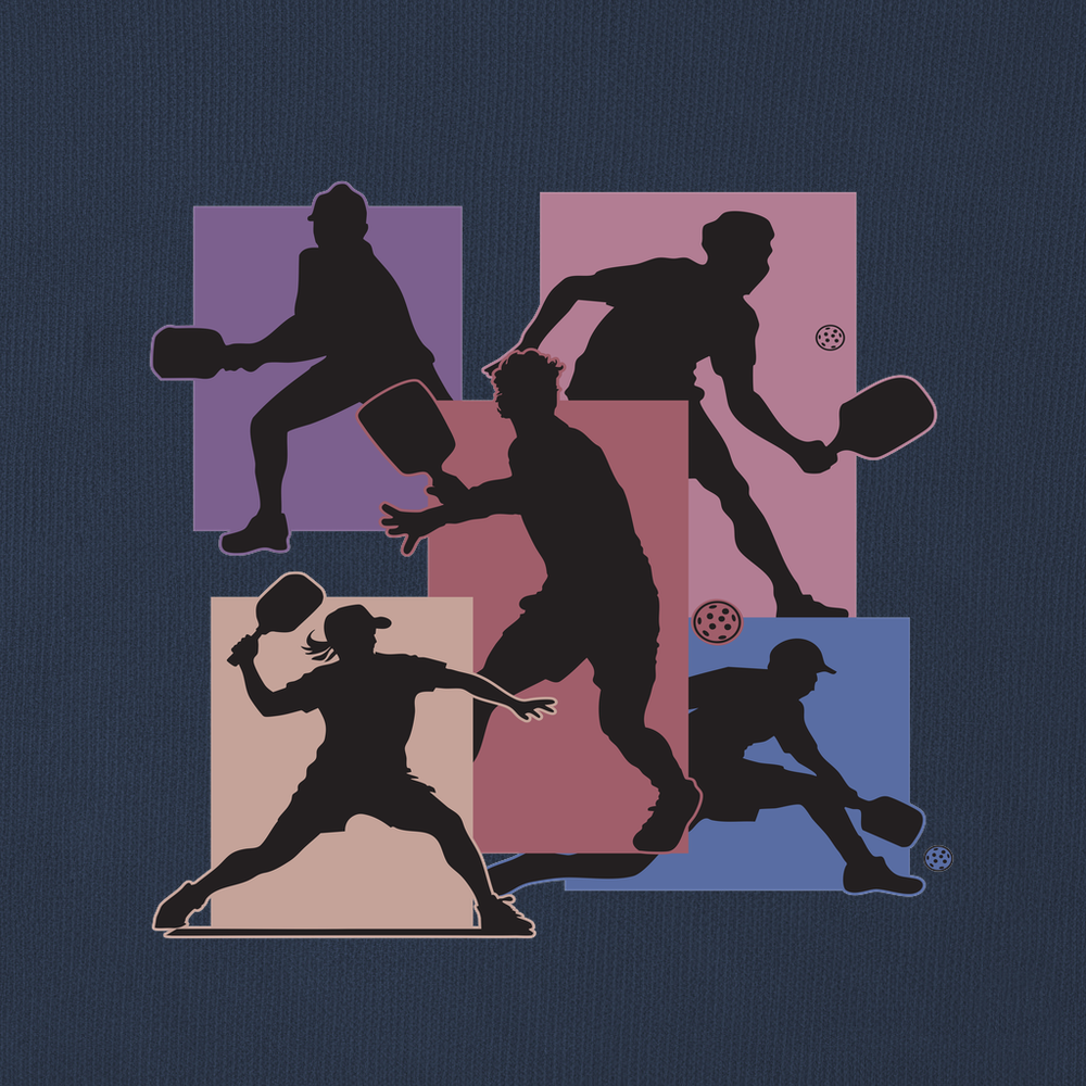 Silhouette Players Pickleball Graphic Sweatshirt - Picklechillz