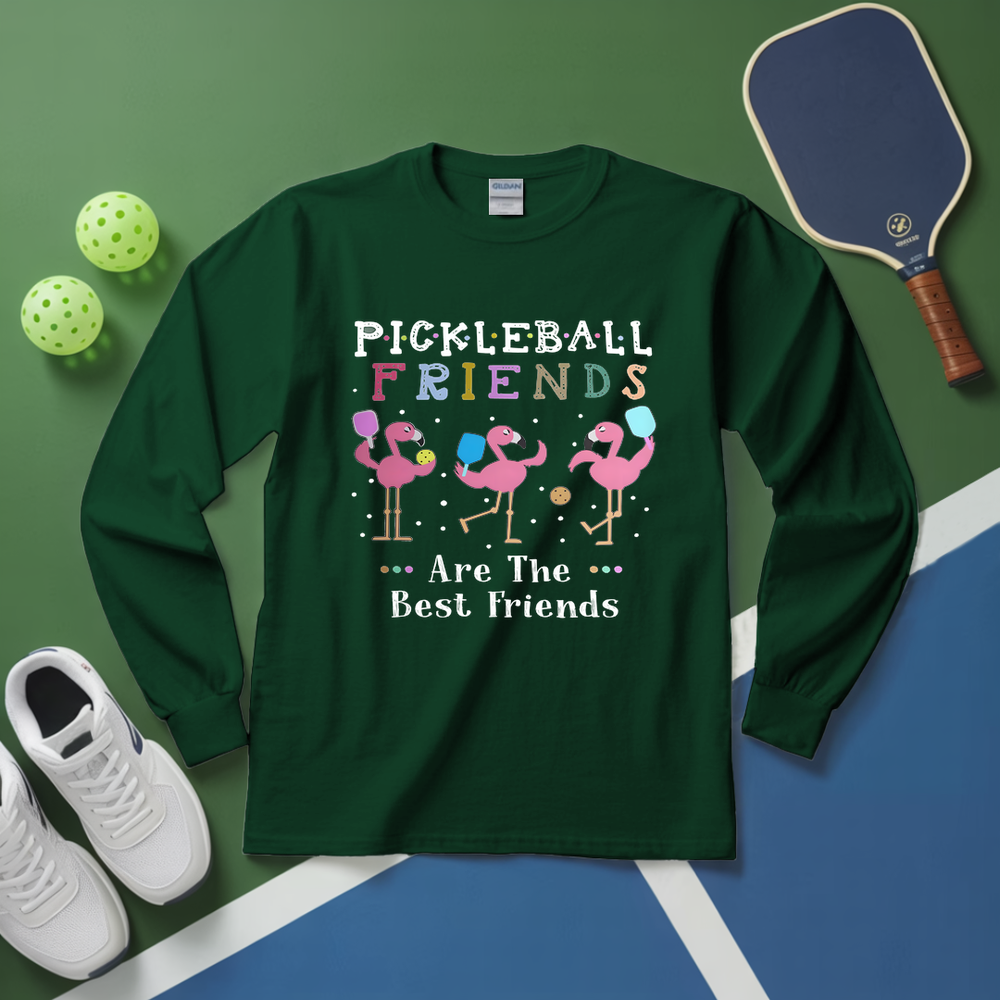 Good serves, great friends, best memories Long Sleeve - Picklechillz