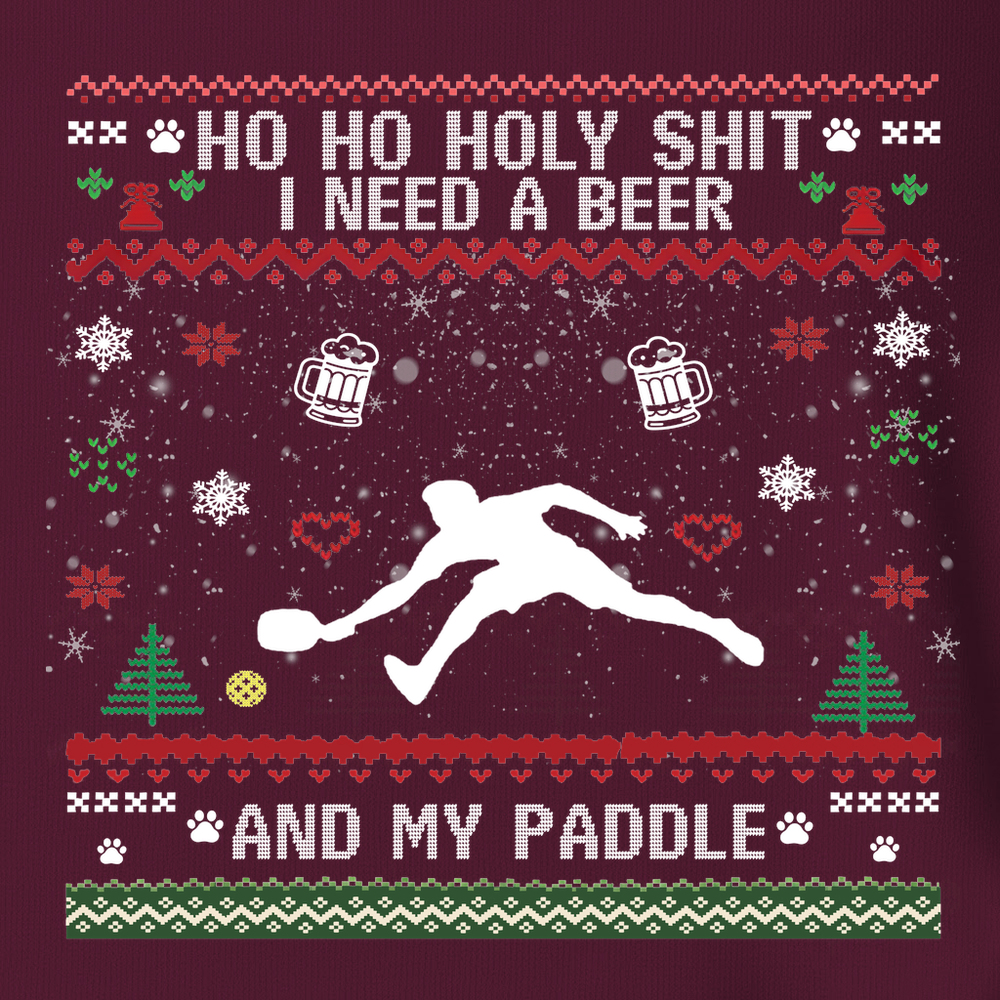 Ho Ho Holy Shit I Need A Beer And My Paddle Unisex T-Shirt - Picklechillz