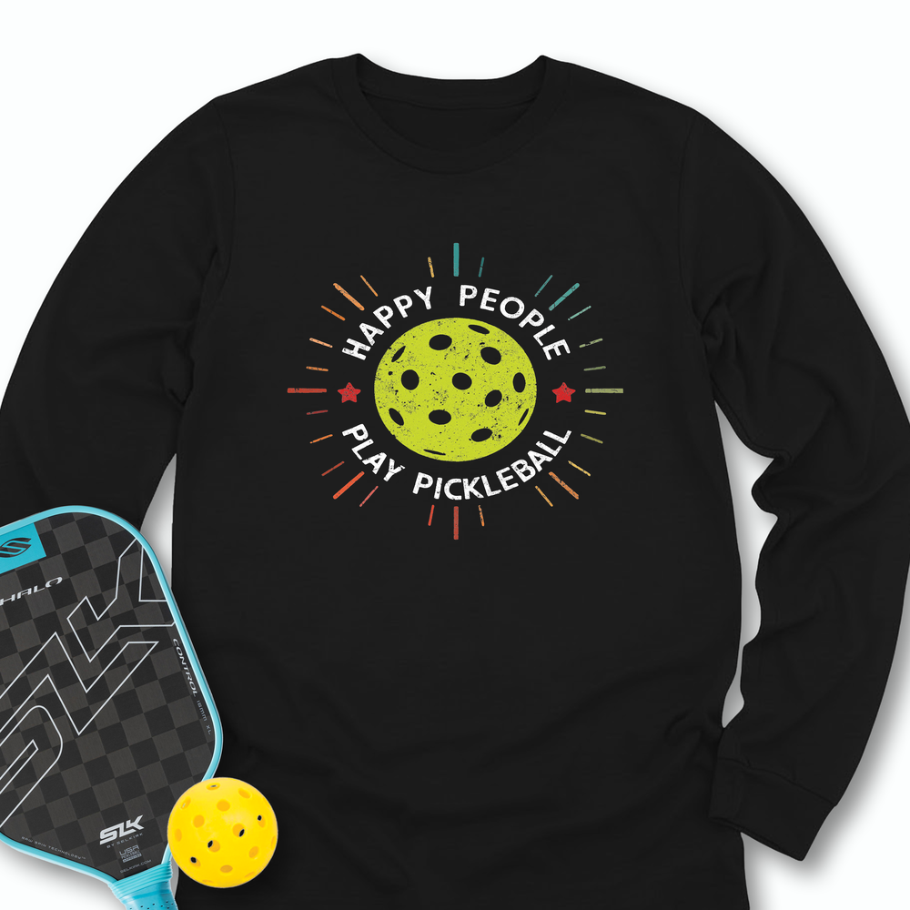 Happy People Play Pickleball Long Sleeve - Picklechillz