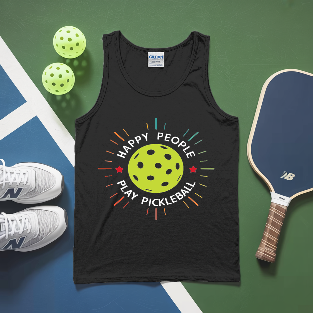 Happy People Play Pickleball Tank Top - Picklechillz