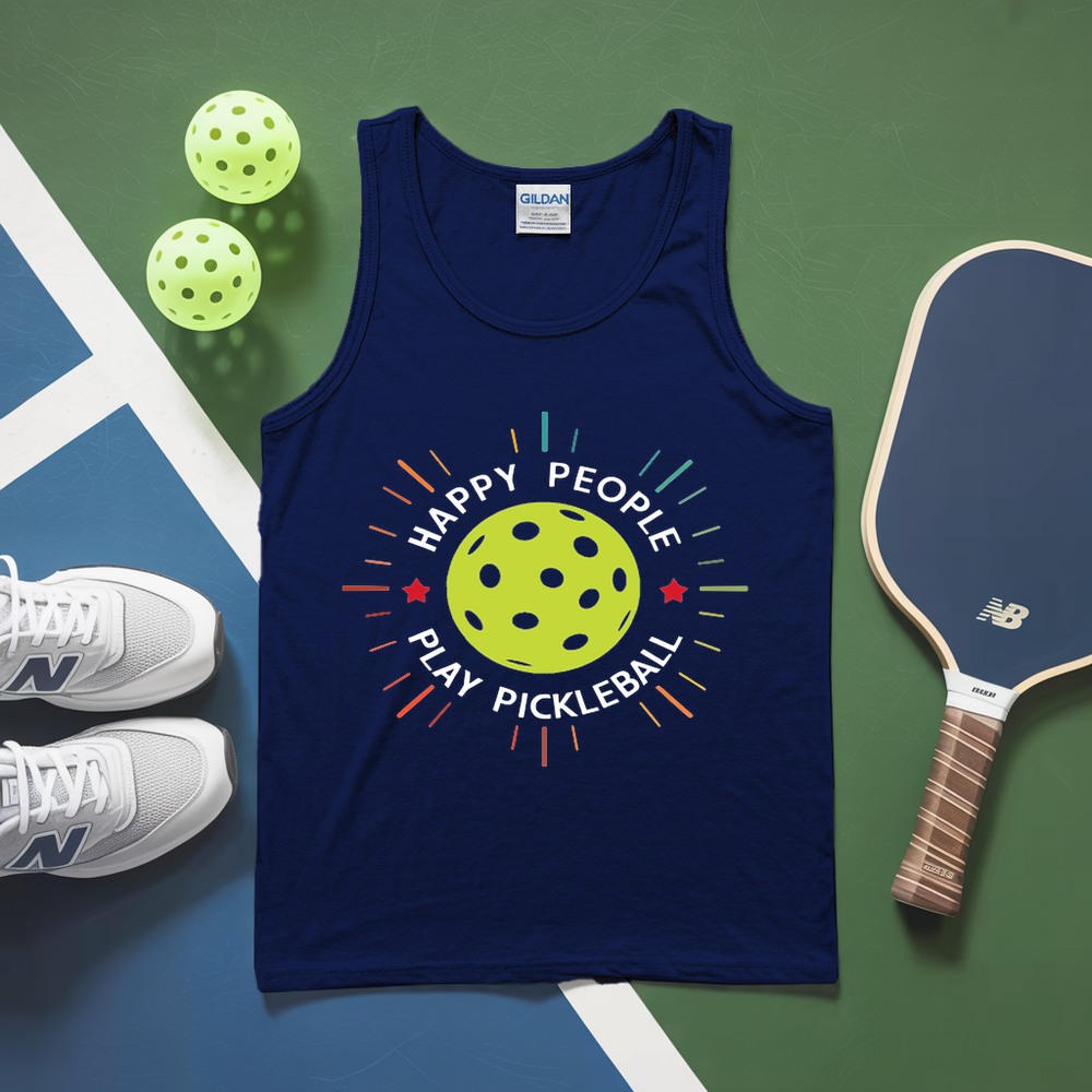 Happy People Play Pickleball Tank Top - Picklechillz
