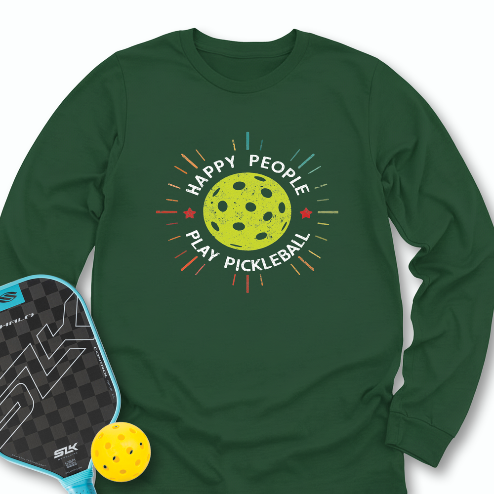 Happy People Play Pickleball Long Sleeve - Picklechillz