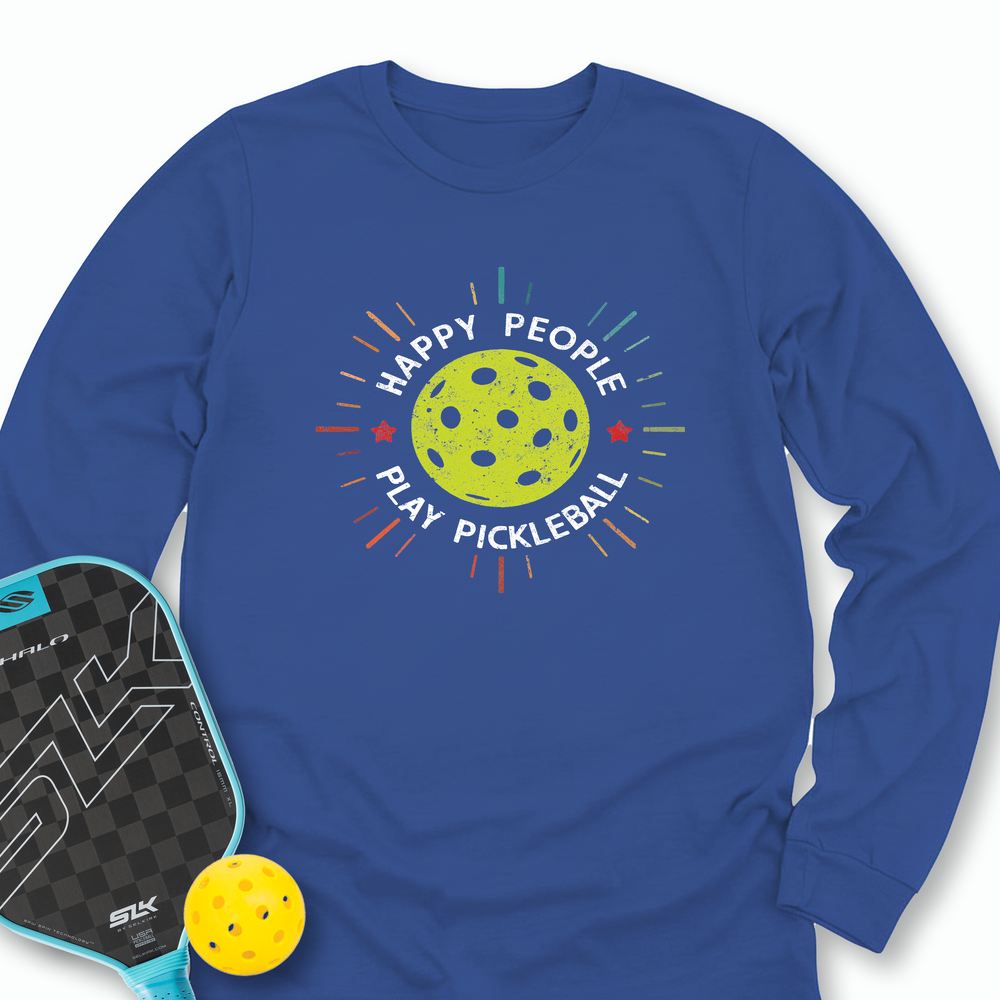 Happy People Play Pickleball Long Sleeve - Picklechillz