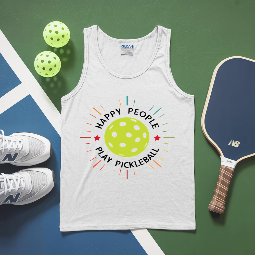 Happy People Play Pickleball Tank Top - Picklechillz