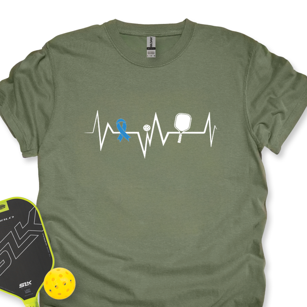Heartbeat Diabetes Awareness Pickleball Unisex T-Shirt - Picklechillz