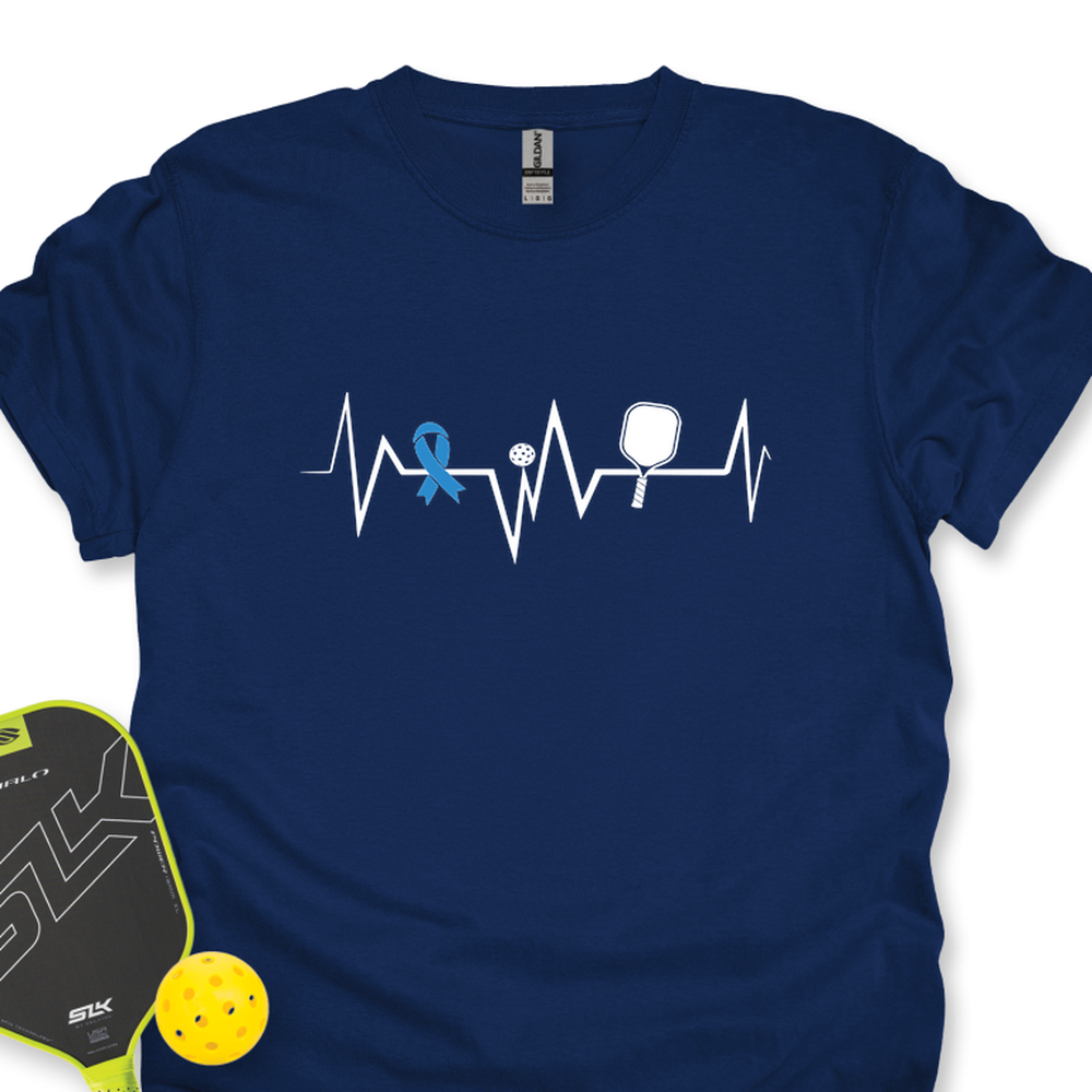 Heartbeat Diabetes Awareness Pickleball Unisex T-Shirt - Picklechillz