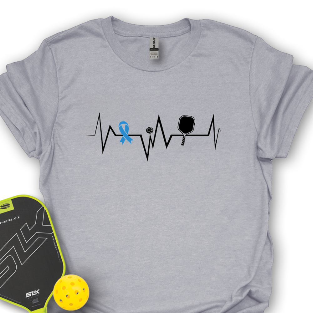 Heartbeat Diabetes Awareness Pickleball Unisex T-Shirt - Picklechillz