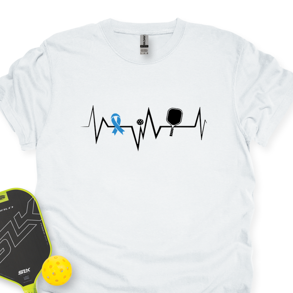 Heartbeat Diabetes Awareness Pickleball Unisex T-Shirt - Picklechillz
