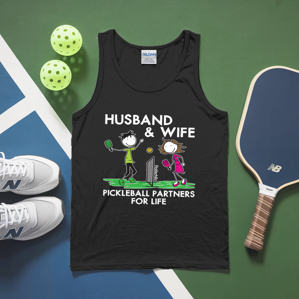 Husband & Wife – Pickleball Partners For Life Tank Top - Picklechillz