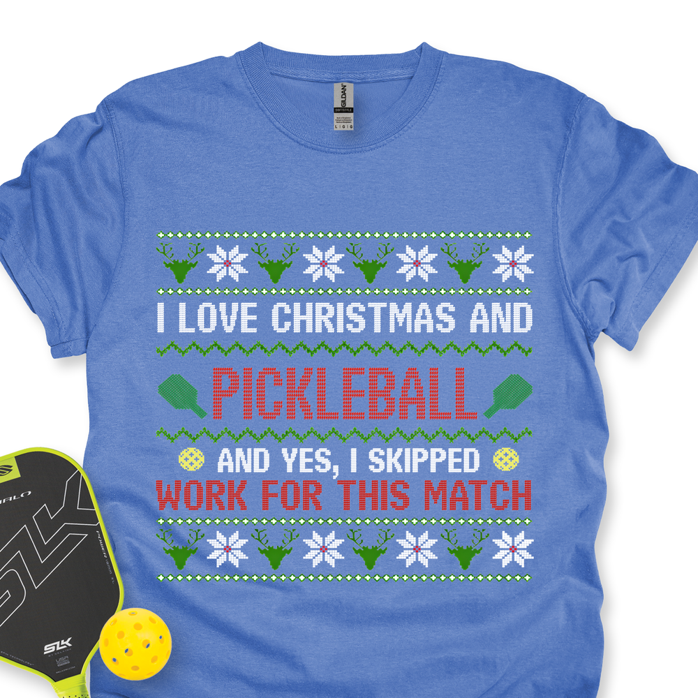I Love Christmas And Pickleball Unisex T-Shirt - Picklechillz
