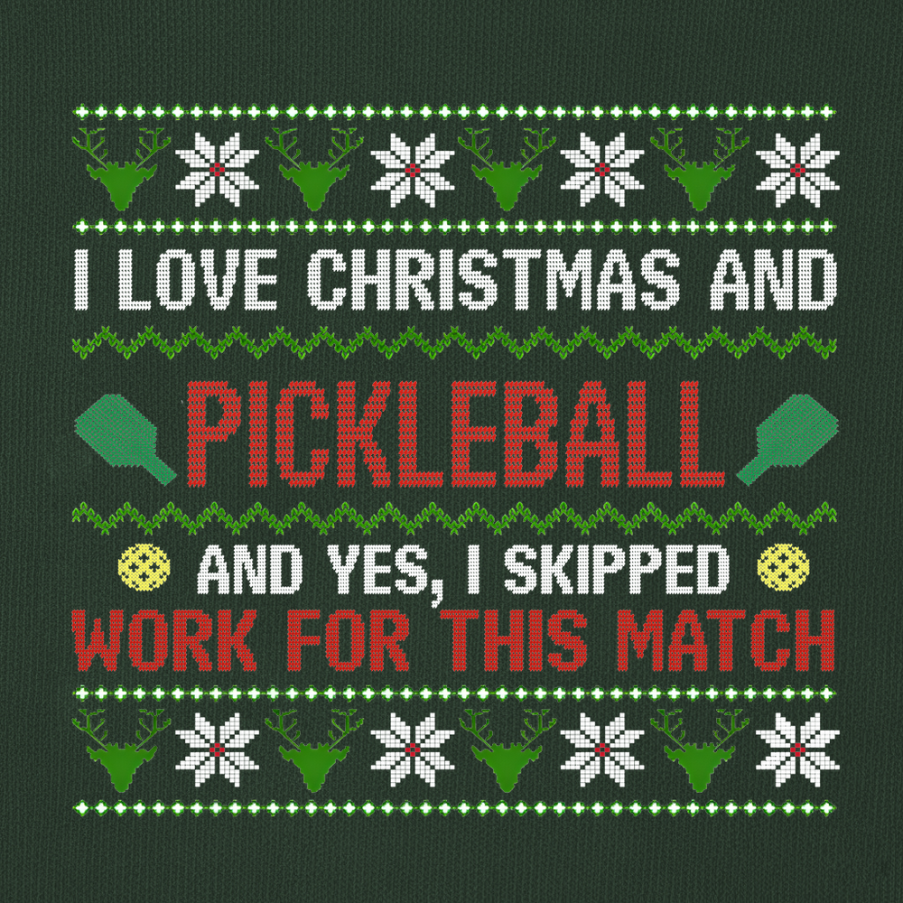 I Love Christmas And Pickleball Sweatshirt - Picklechillz