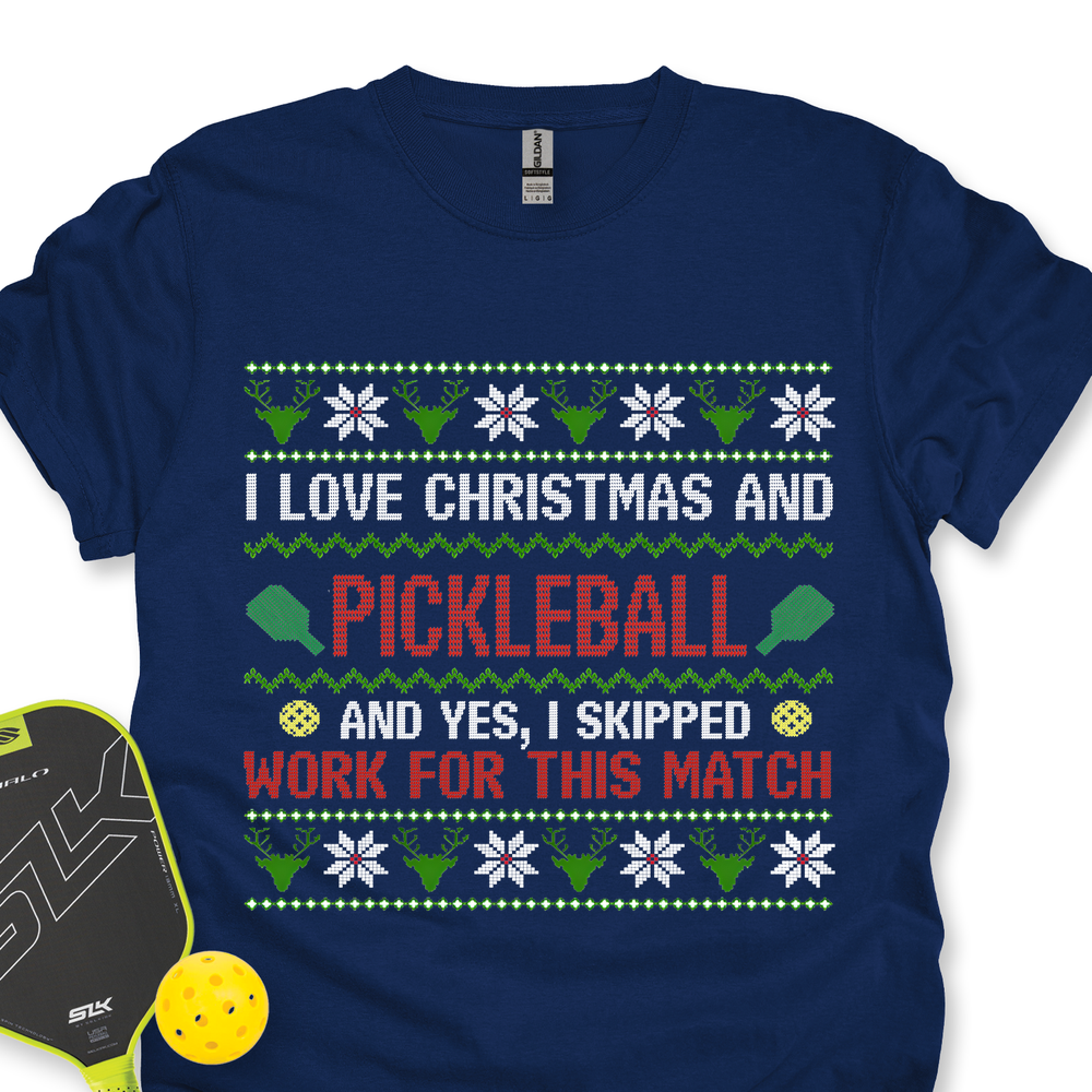 I Love Christmas And Pickleball Unisex T-Shirt - Picklechillz