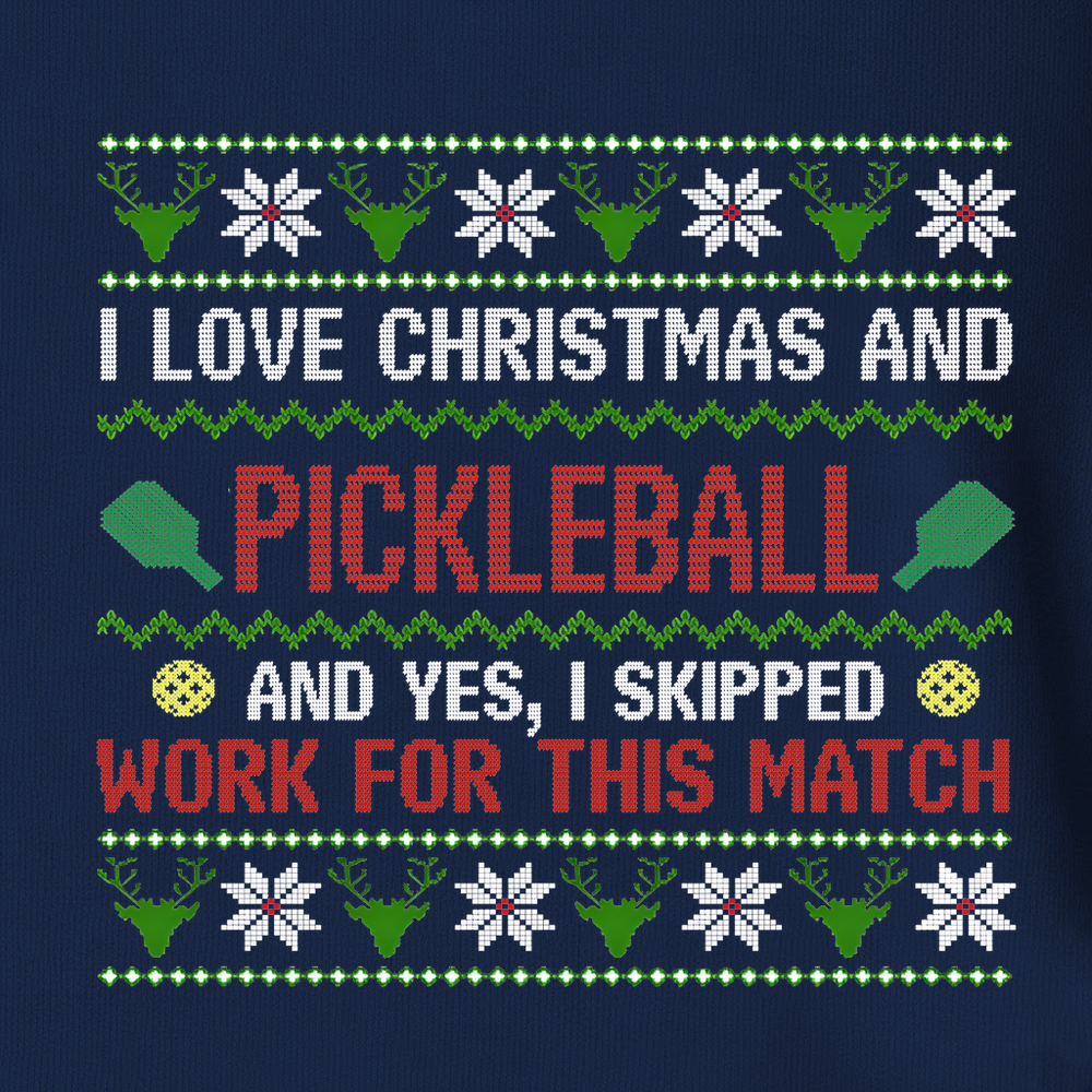 I Love Christmas And Pickleball Unisex T-Shirt - Picklechillz