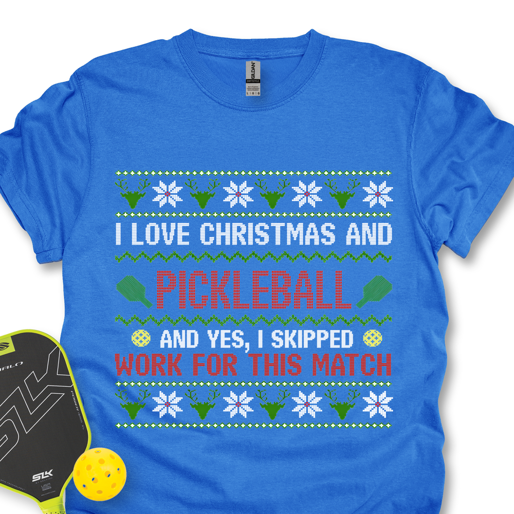 I Love Christmas And Pickleball Unisex T-Shirt - Picklechillz