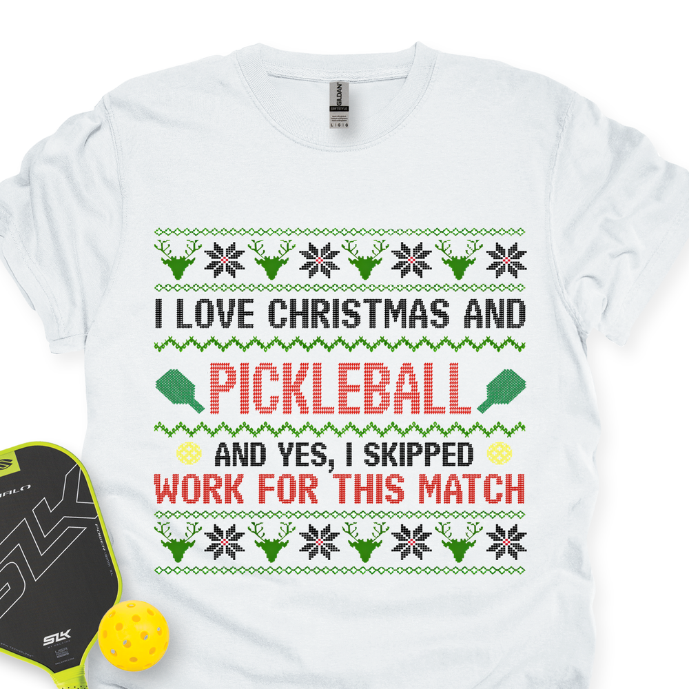 I Love Christmas And Pickleball Unisex T-Shirt - Picklechillz