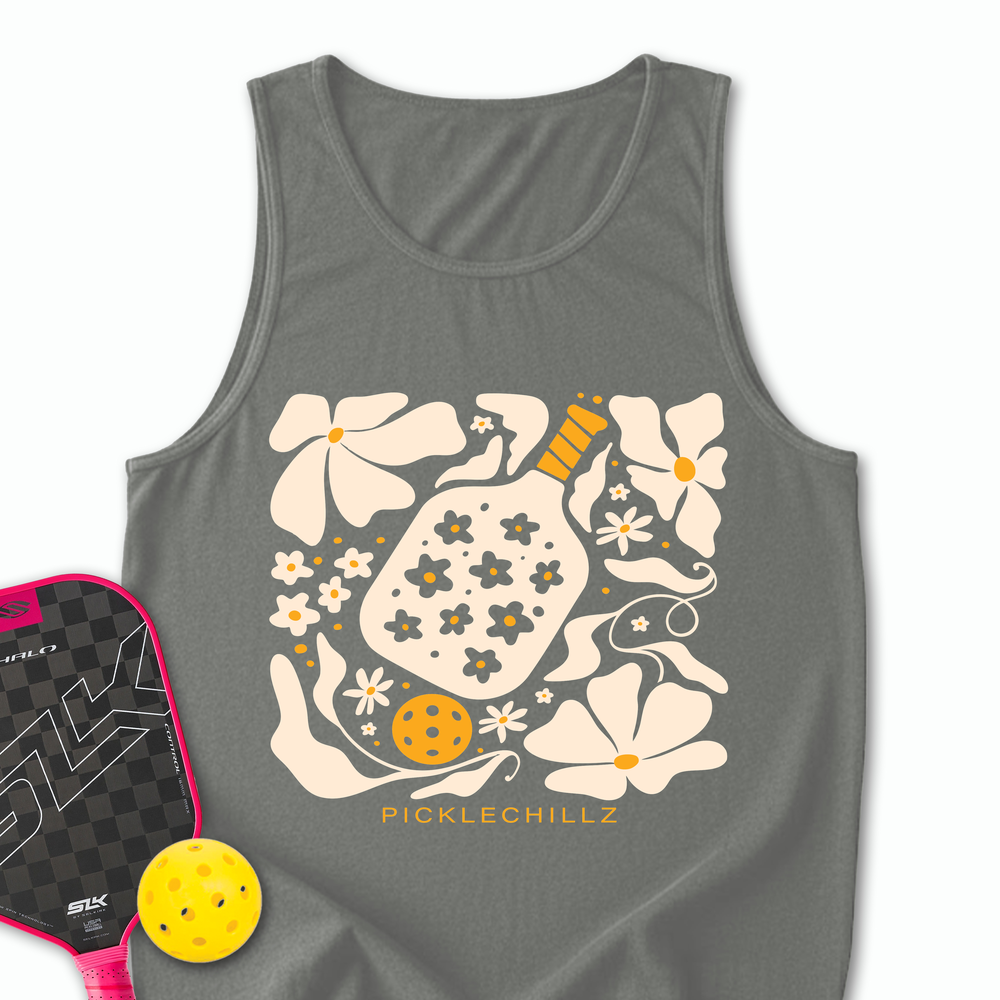 Boho Flower Pickleball v2 Tank Top - Picklechillz