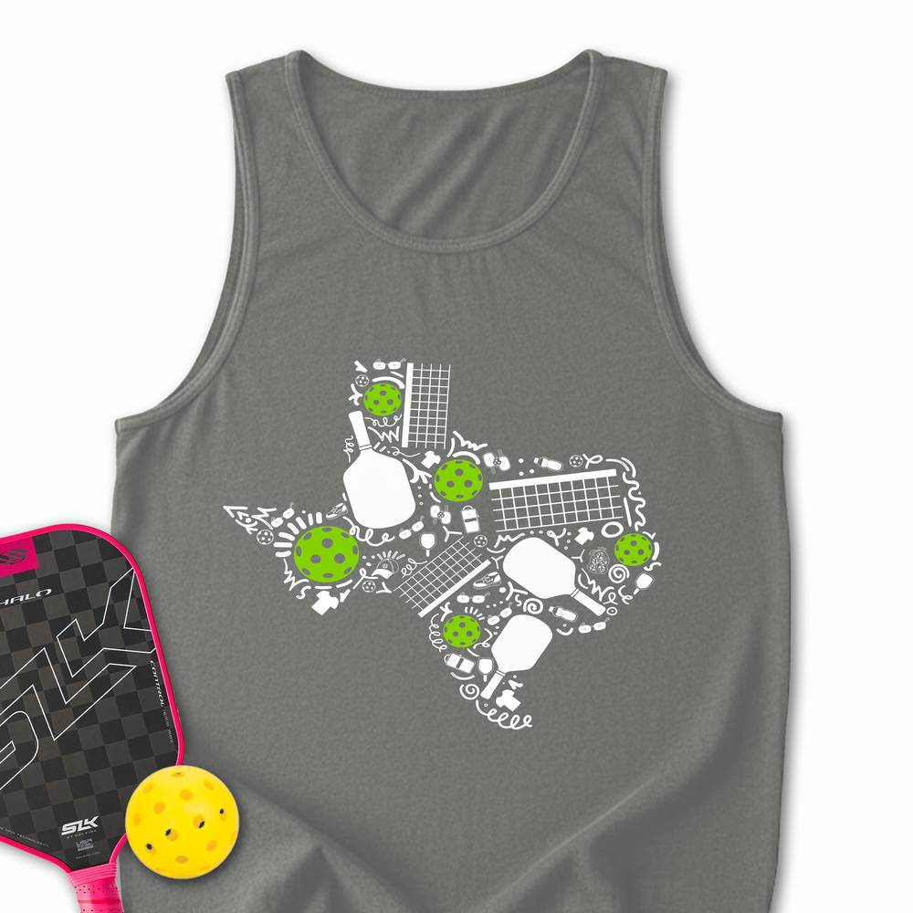 Texas Pickleball Map Tank Top - Picklechillz