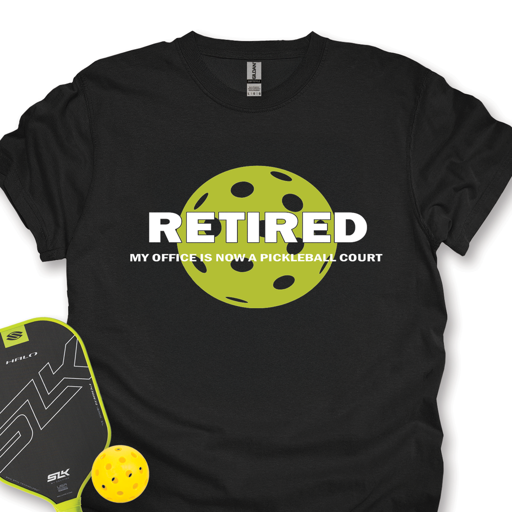 Retired My Office Is Now A Pickleball Court Unisex T-Shirt - Picklechillz