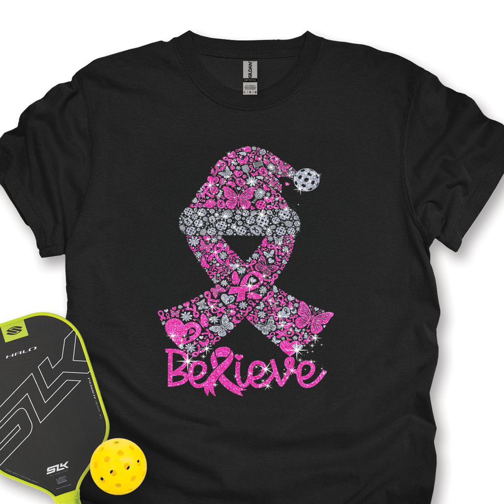 Pickleball Ribbon Believe Unisex T-Shirt - Picklechillz
