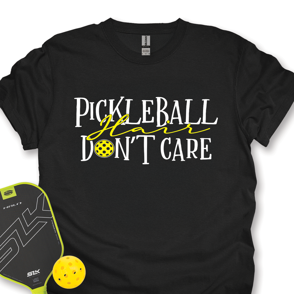 Pickleball Hair, Don’t Care v1 Unisex T-Shirt - Picklechillz