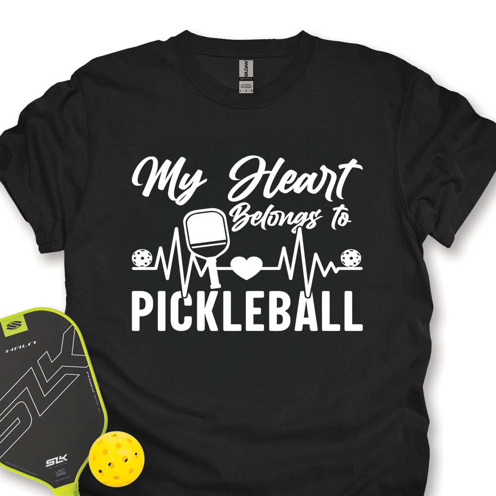My Hearts Belongs To Pickleball Unisex T-Shirt - Picklechillz