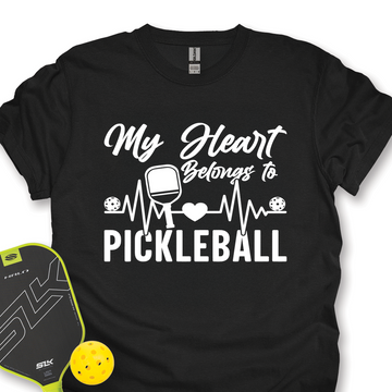 My Hearts Belongs To Pickleball Unisex T-Shirt - Picklechillz