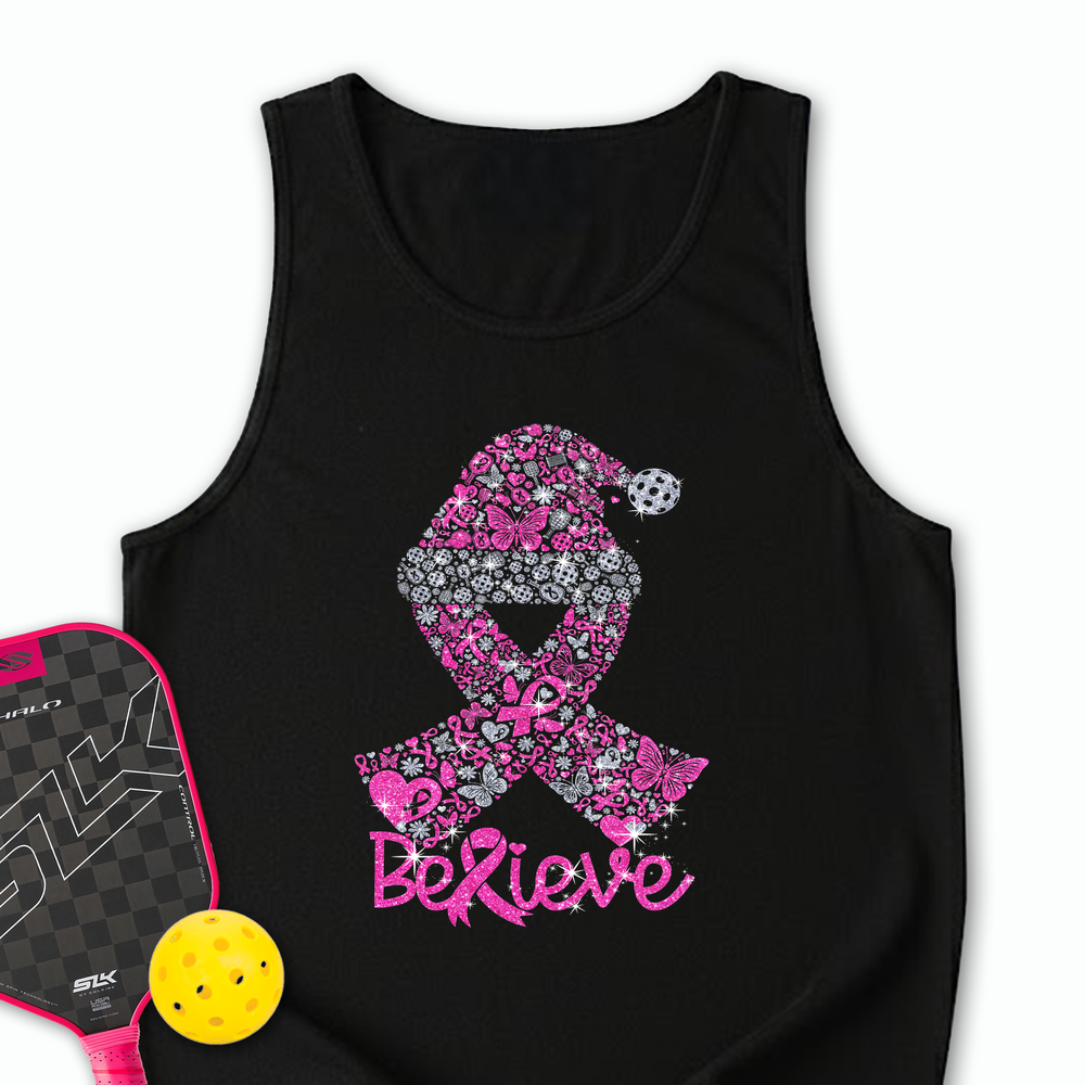 Pickleball Ribbon Believe Tank Top - Picklechillz