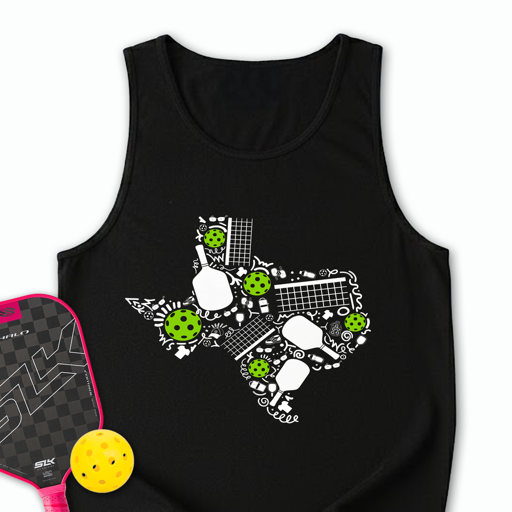 Texas Pickleball Map Tank Top - Picklechillz