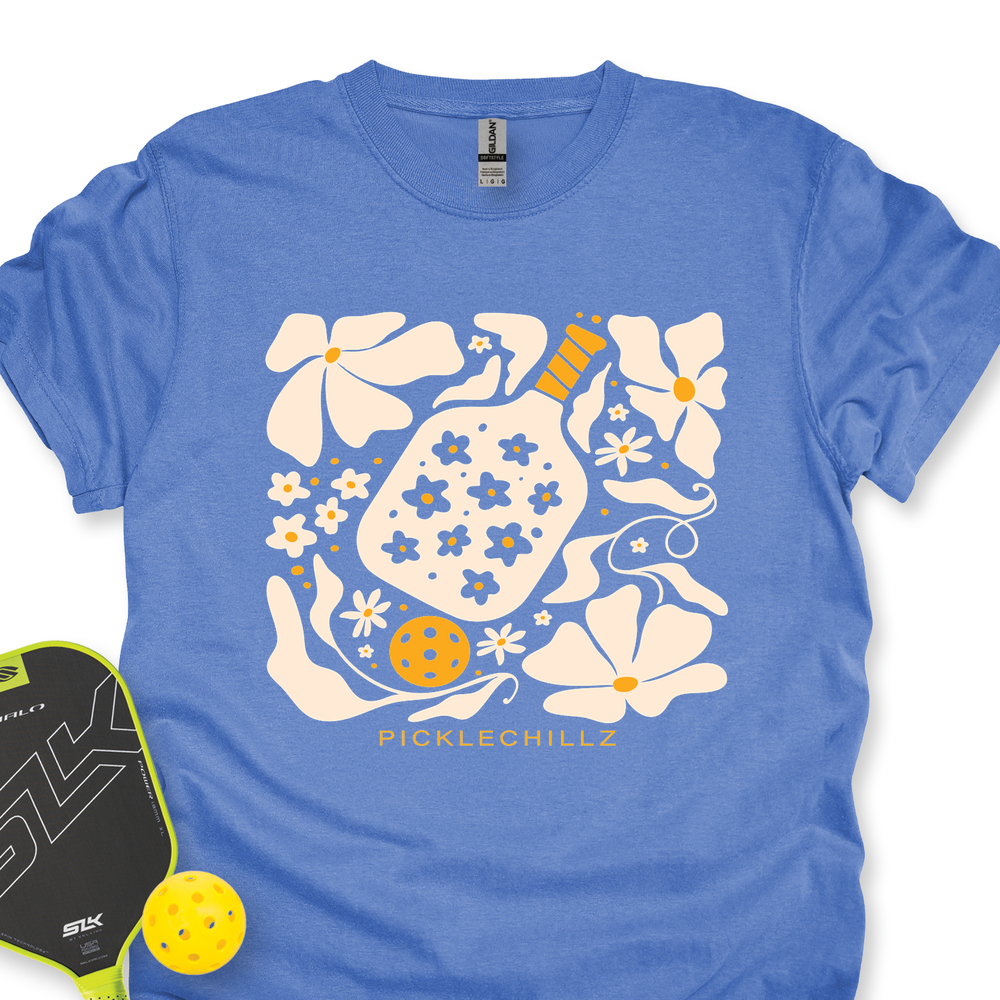 Boho Flower Pickleball v2 Unisex T-Shirt - Picklechillz