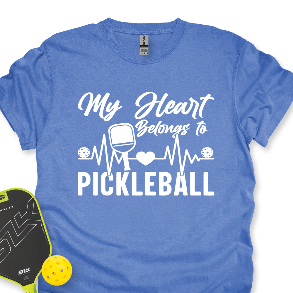 My Hearts Belongs To Pickleball Unisex T-Shirt - Picklechillz