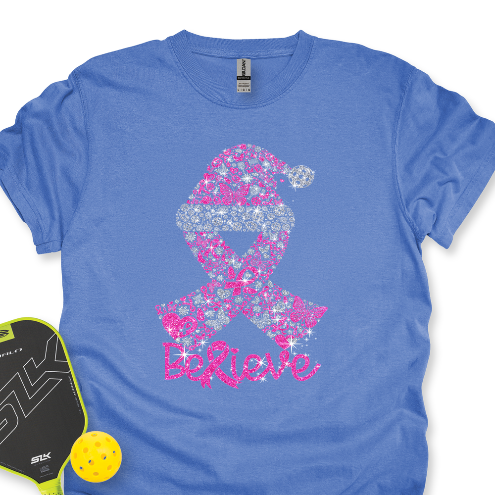 Pickleball Ribbon Believe Unisex T-Shirt - Picklechillz