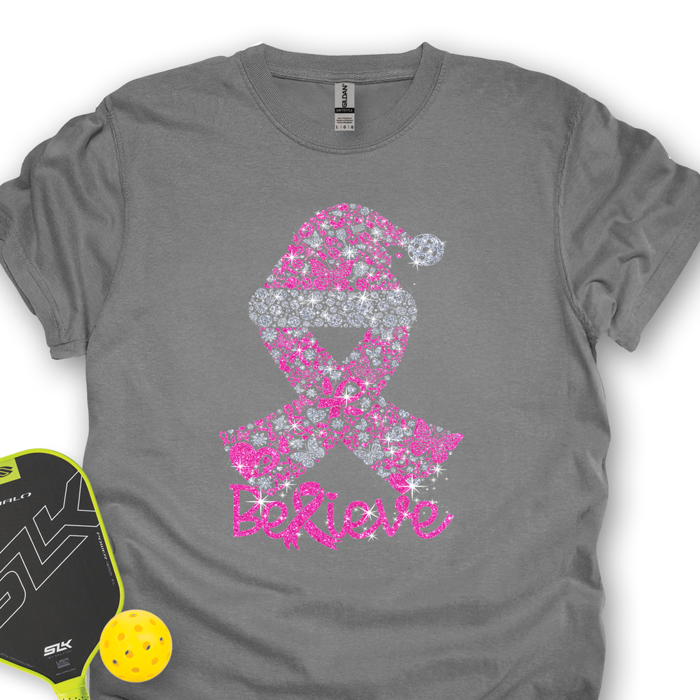 Pickleball Ribbon Believe Unisex T-Shirt - Picklechillz