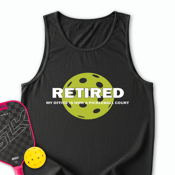 Retired My Office Is Now A Pickleball Court Tank Top - Picklechillz