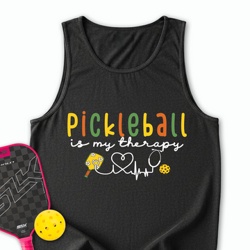 Pickleball Is My Therapy Cute Tank Top - Picklechillz
