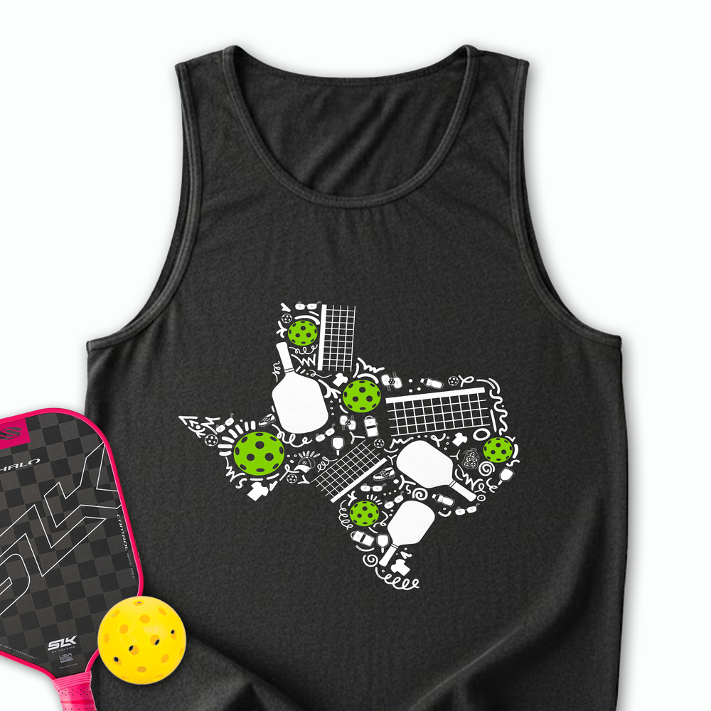 Texas Pickleball Map Tank Top - Picklechillz