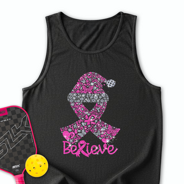 Pickleball Ribbon Believe Tank Top - Picklechillz