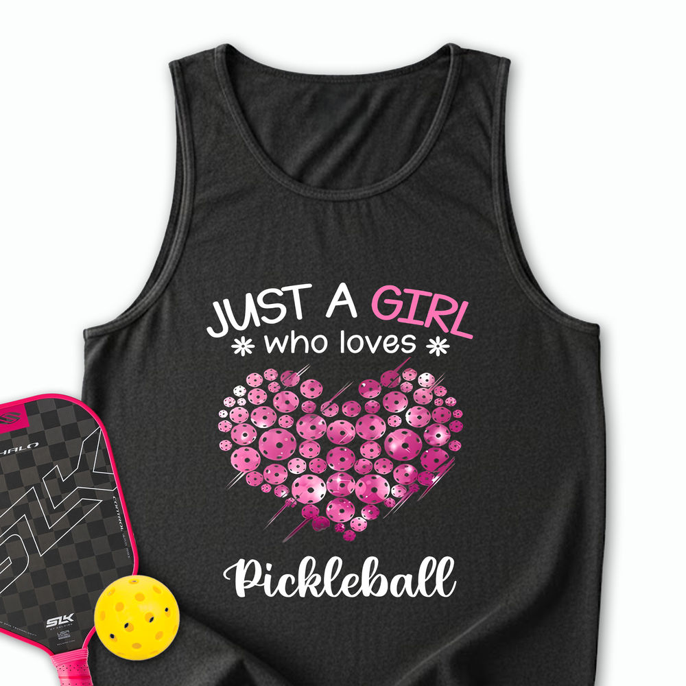 Just a Girl Who Loves Pickleball Tank Top - Picklechillz