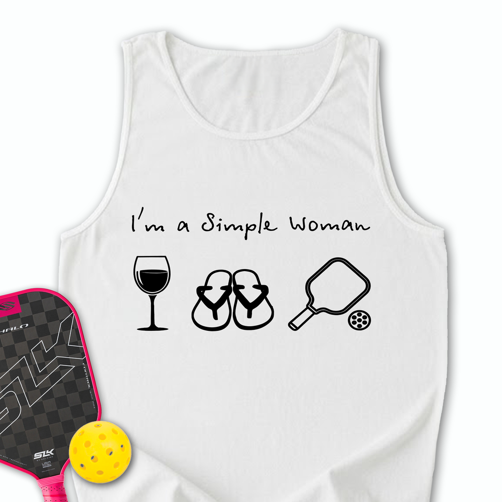 Pickleball Simple Woman Tank Top - Picklechillz