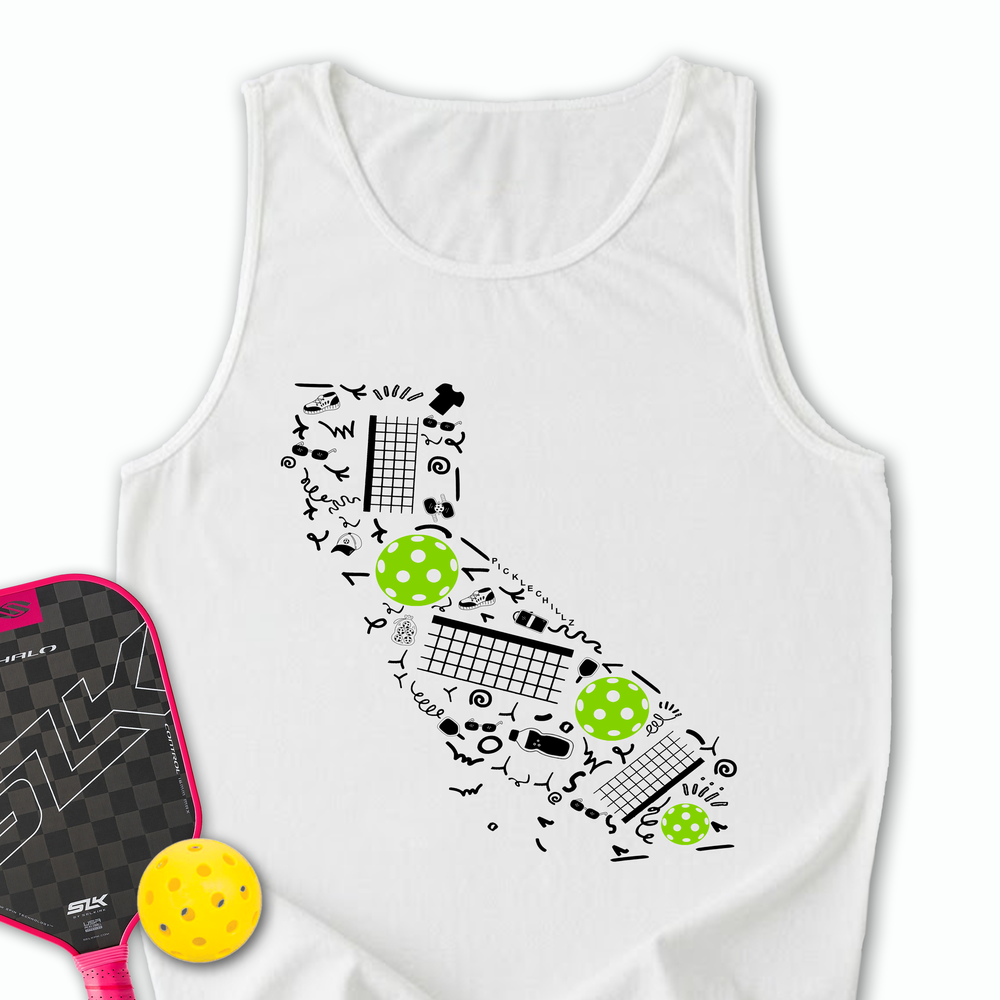 Florida Pickleball Map Tank Top - Picklechillz
