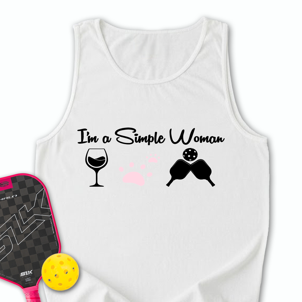 Cat Wine Pickleball Tank Top - Picklechillz