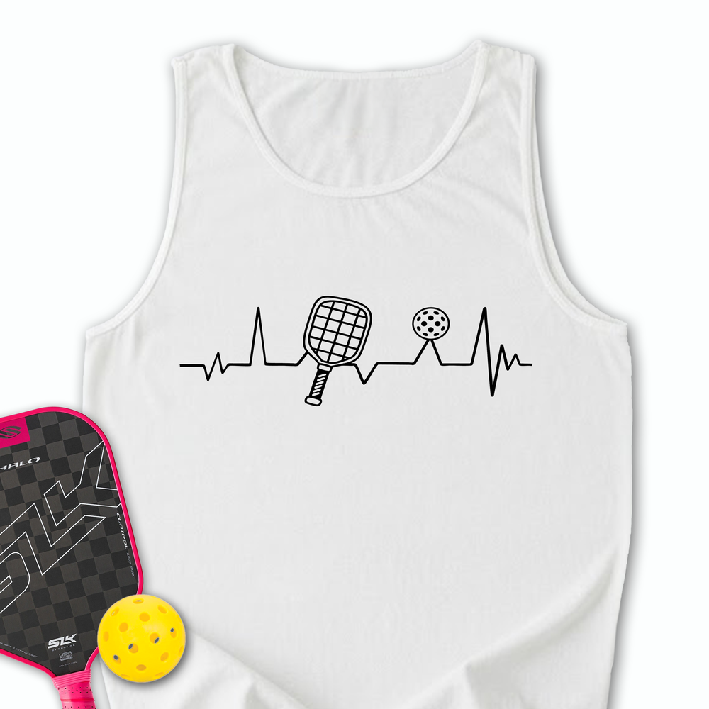Pickleball Heartbeat Tank Top - Picklechillz
