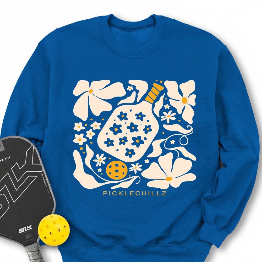 Boho Flower Pickleball v2 Sweatshirt - Picklechillz