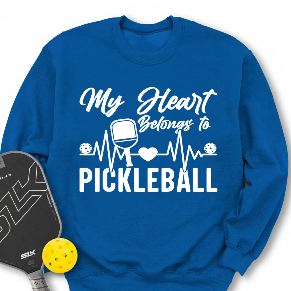 My Hearts Belongs To Pickleball Sweatshirt - Picklechillz