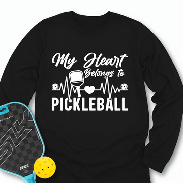 My Hearts Belongs To Pickleball Long Sleeve - Picklechillz