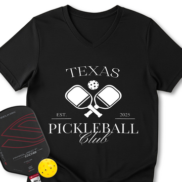 Texas Pickleball Club V-Neck T-Shirt - Picklechillz