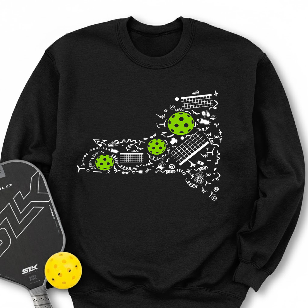 New York Pickleball Map Sweatshirt - Picklechillz