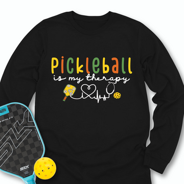 Pickleball Is My Therapy Cute Long Sleeve - Picklechillz